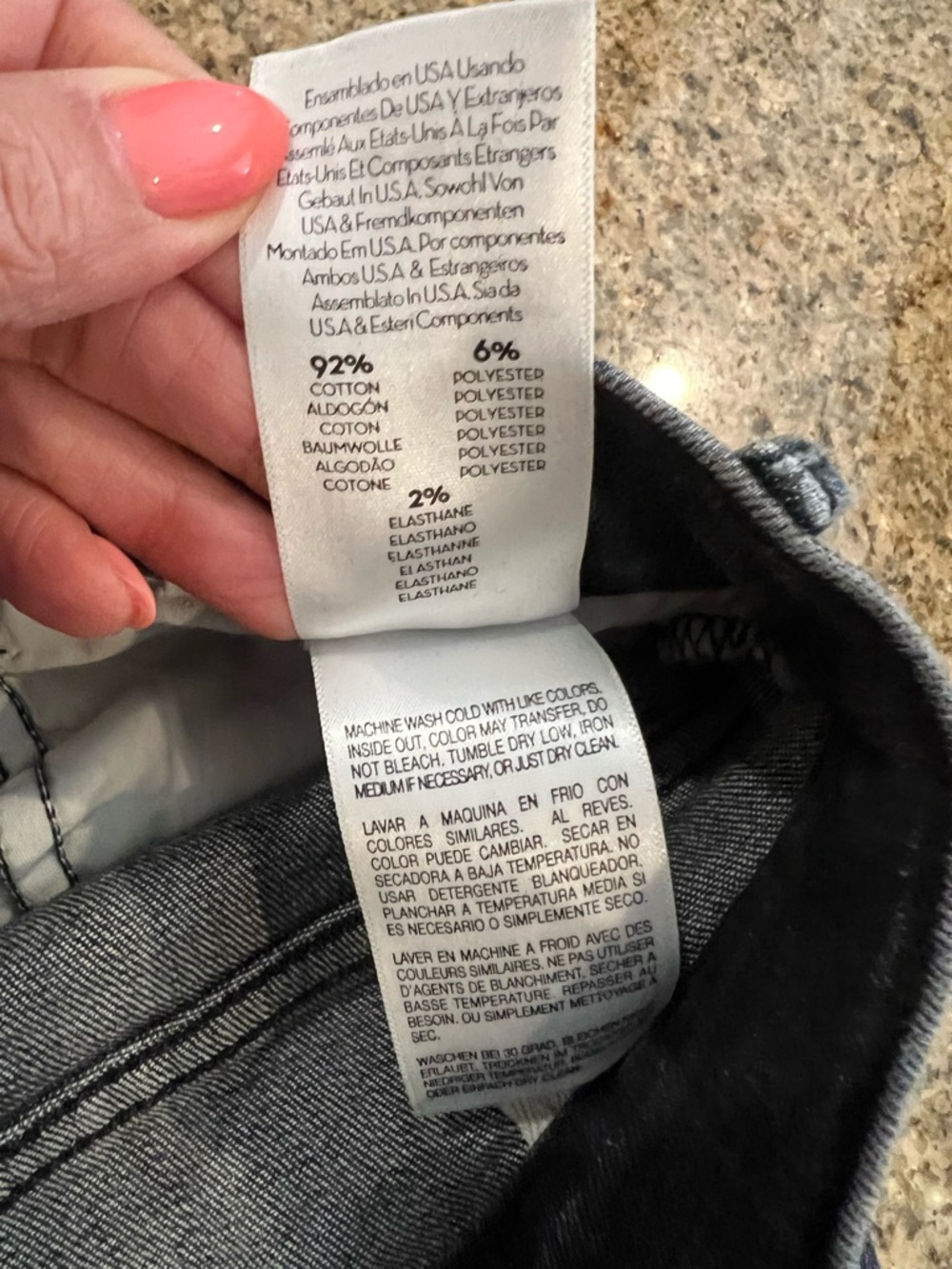 MOTHER The Hustler Ankle Fray Jeans Nightowl Gray High Rise Bootcut Raw Hem 27 - Picture 8 of 13